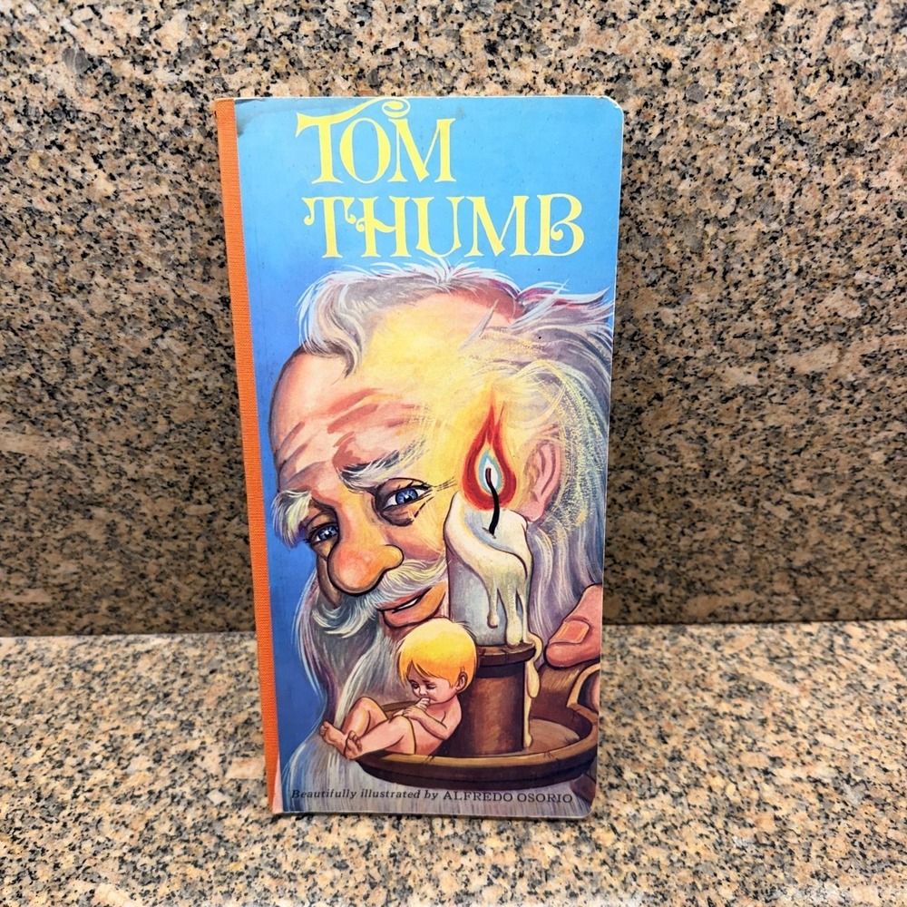 Vintage Tom Thumb Nutmeg Press Board Book Illustrated Alfredo Osorio‎ Children